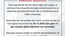 Bingöl'de Kar Tatili Uygulandı
