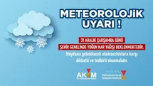 Kahramanmaraş’ta Yoğun Kar Yağışı Bekleniyor