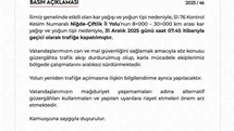 Niğde-Çiftlik Yolunda Kar Engeli