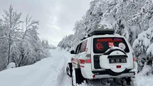 Düzce'de Paletli Ambulans İle Yardım