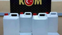 Polis kaçak alkol üretiminde kullanılan etil alkol ele