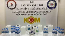 Samsun'da Yılbaşı Öncesi Sahte Alkollü İçecek Ele Geçirildi