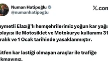 Elazığ'da Motosiklet Kullanımına Yasak