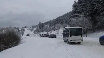 Bolu'da Yedigöller Yolu Kapandı
