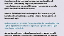Mardin'de Eğitime Ara Verildi