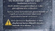 Tufanbeyli'de Eğitime Kar Engeli
