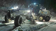 Trabzon'da Karla Mücadele Çalışmaları Sürüyor