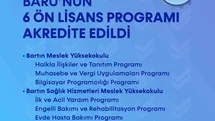 BARÜ’nün 6 ön lisans programı akredite edildi