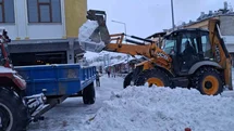 Tercan'da Kar Temizliği Devam Ediyor