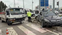 Samsun'da Kavşakta Trafik Kazası