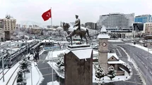 Kayseri'de Büyüleyici Kar Manzarası