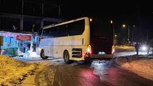 Elazığ'da Otobüs Devrilmekten Son Anda Kurtuldu