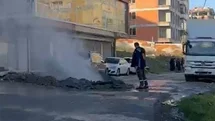 İstanbul'da Doğal Gaz Borusu Delindi