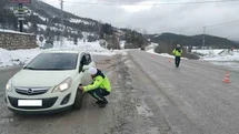 Kastamonu'da Kış Lastiği Denetimleri Artırıldı