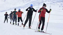Bitlis'te Kayaklı Koşu Antrenmanı