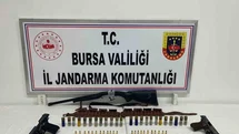 İznik’te Şüpheli Evinden Silahlar Çıktı