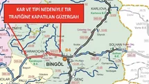 Bingöl-Elazığ Karayolu Tır Trafiğine Kapandı