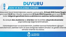 Kırklareli'de Don ve Buzlanma Uyarısı