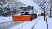Sakarya'da Kar Yağışı Sonrası Yol Çalışmaları