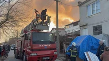 Edirne'de Kömürlük Yangını