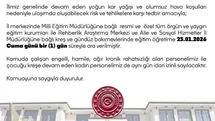 Bingöl'de Eğitim Kurumlarına Kar Tatili Yapıldı