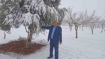 Araban’da kar yağışları çiftçiler, zeytin ve Antepfıstığı üreticilerinin yüzünü güldürdü