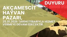 Hayvan Pazarı 4 Ay Sonra Açılıyor