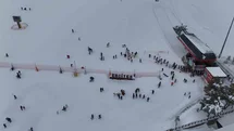 Erciyes Kayak Merkezi'nde Ziyaretçi Yoğunluğu