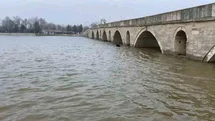 Edirne'de Nehirlerde Su Yükseliyor