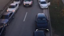 Fermuar Sistemiyle Ambulansa Yol Verildi