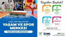 Yeşilyurt Belediyesi Yaşam ve Spor Merkezi’nde kayıtlar başladı