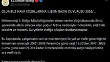 Denizli'de Fırtına Nedeniyle Kurye Faaliyetleri Durduruldu