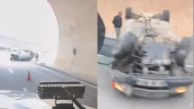 Boğsak Tüneli Çıkışında Kaza: Kontrolü Kaybetti, Takla Attı!