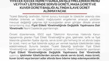 Bartın'da Restoranlara Ücret Uyarısı
