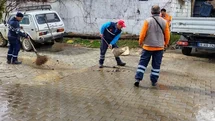 Aydın'da Belediyeden Yağış Sonrası Çalışmalar
