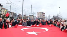 Kocaeli protokolü ve vatandaşlar Batı Trakya Türkleri için yürüdü
