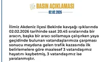 Valilik Acı Bilançoyu Açıkladı! Bekirde Kavşağı’nda 'sollama' Dehşeti: 3 Ölü, 3 Yaralı!