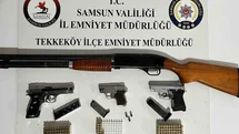 Tekkeköy'de Ruhsatsız Silah Operasyonu