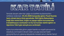 Ardahan’da Eğitimde Kar Engeli