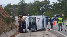 Fethiye'de Ambulans Kazası