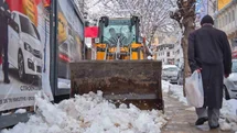 Erzurum'da Karla Mücadele Çalışmaları Devam Ediyor