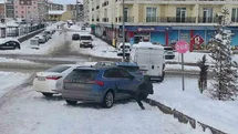 Erzurum'da Zincirleme Kaza Meydana Geldi