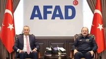 AFAD Başkanı Pehlivan, Mladenov'u kabul etti