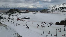 Erzincan'da Kayak Merkezinde Yoğunluk