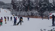 Kars’ta kayak heyecanı sürüyor