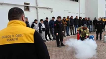 Çalışanlara iş sağlığı ve güvenliği ile yangın eğitimi