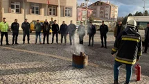 Dörtdivan'da Polis Ekiplerine Yangın Eğitimi