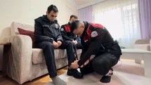 Edirne'de Engelli Genç Polis Olma Hayalini Gerçekleştirdi