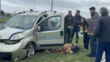 Tekirdağ'da Dönel Kavşakta Kaza