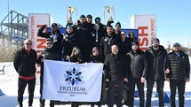 Erzurum'da Kayaklı Koşu Şampiyonu Oldu